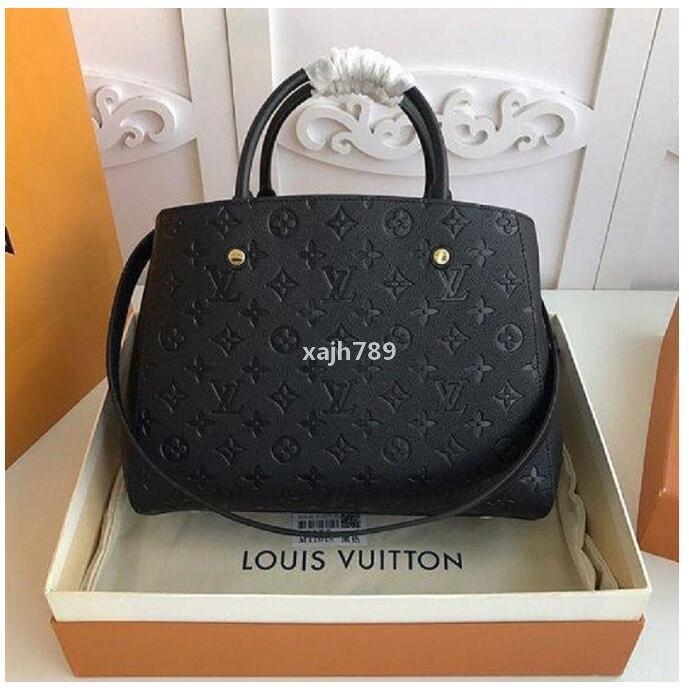 

GGLVLouisVitton YSLVUTTON Montaigne women bag classic shoulder bags leather shopping package evening packages tote f, Red;black