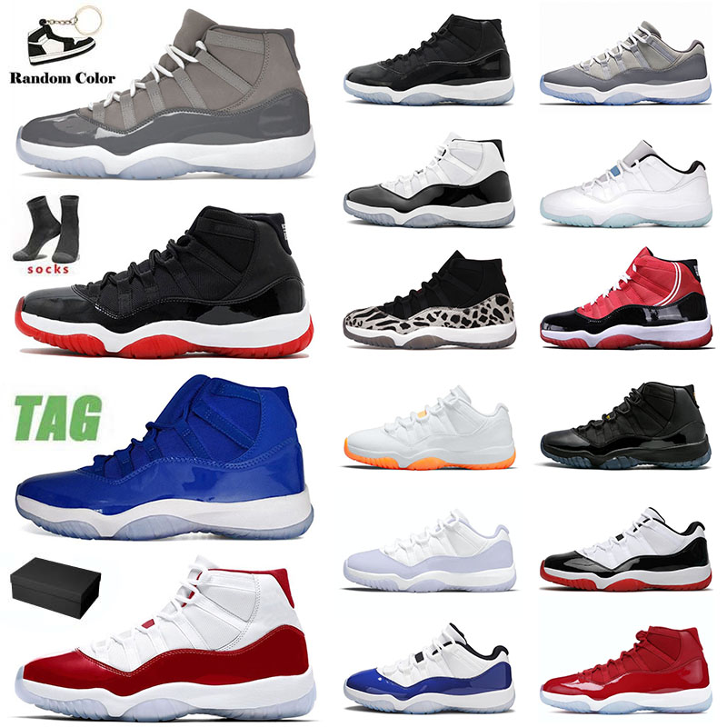 Marque Discount Jumpman 11 11s XI Designer Basketball Chaussures Authentique Pour Hommes Femmes Cherry Space Jam High Cool Gris Animal Instinct L