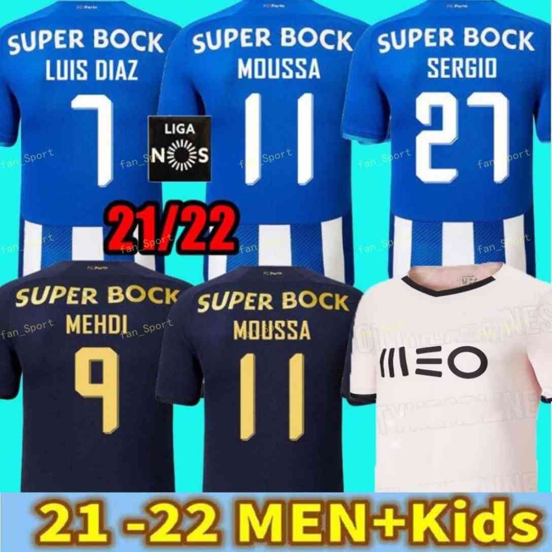 

21 22 porto fc soccer jerseys home away third 2021 2022 Sergio Oliveira Mehdi Moussa Luis Diaz Mateus Evanilson PEPE football shirt Otavio men kids kit maillots, Kids third