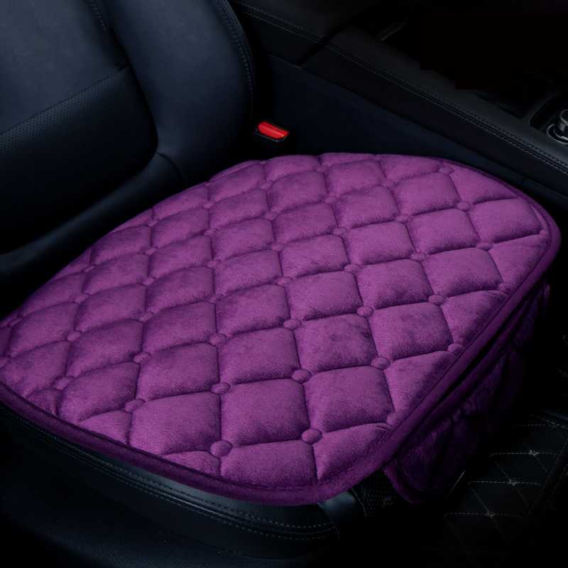 

Car Seat Covers Cover Front Rear Flocking Cushion Non Slide Winter Auto Protector Mat Pad Leaflet Keep Warm Universal Accessories
