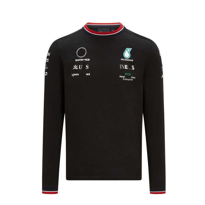 

Petronas Sweatshirts t Shirts Mercedes Amg F1 Formula One Racing Mens Women Casual Long Sleeve T-shirt Benz Lewis Hamilton Team Work Clothes, White;black