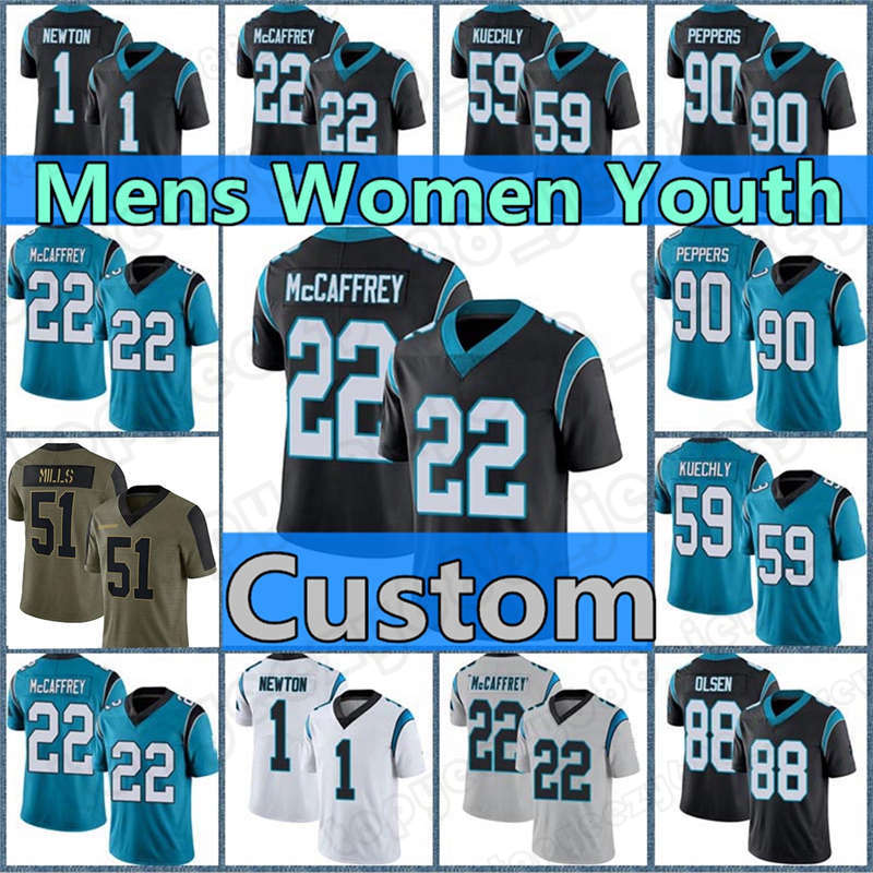 

custom Men 22 Christian McCaffrey 8 Jaycee Horn Football Panther Jersey 14 Sam Darnold 53 Brian Burns 12 DJ Moore Donte Jackson Cam Newton Kuechly, Yellow