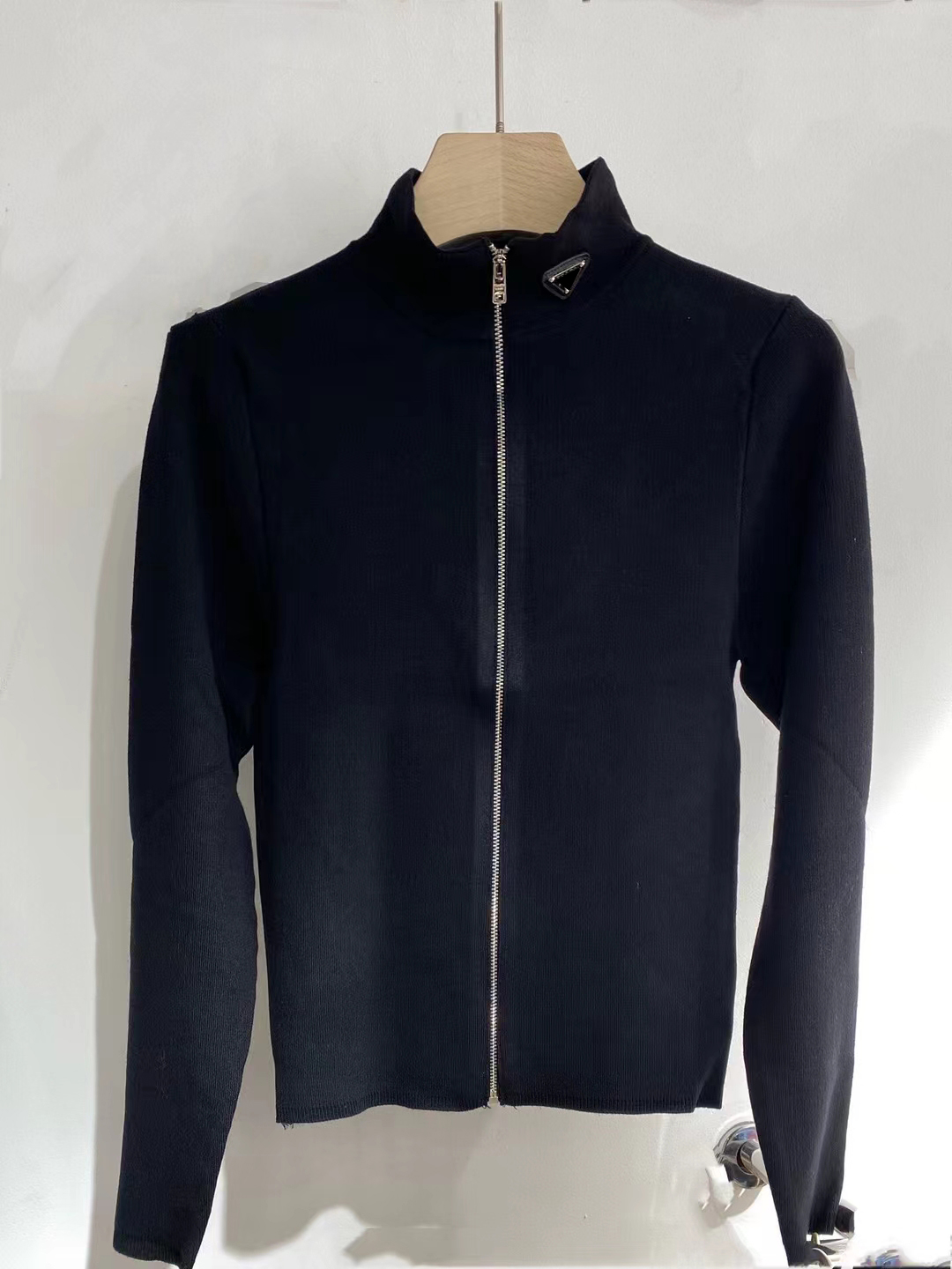 

Women Sweater Knits Tees Long Sleeve With Zippers Adjust High Neck Style Letters Red Pattern Embroidery Fit For Lady Slim Sweaters Wool Knit Jumper Hoodie, White