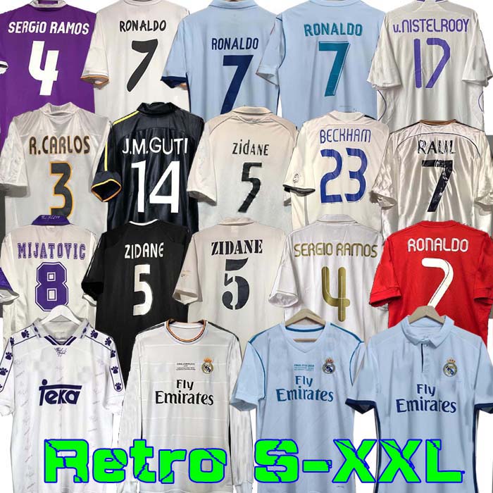 

finals Real Madrid Retro Soccer Football Jersey GUTI Ramos SEEDORF CARLOS 13 14 15 16 RONALDO ZIDANE Beckham RAUL REDONDO 94 95 96 97 98 99 00 01 02 03 04 05 06 07 HIERRO FIGO, 16/17 away ucl finals