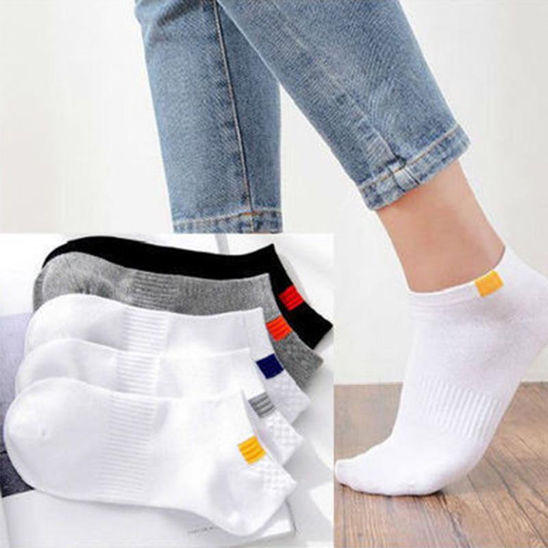

Men's Socks 2021 10pieces=5pair/lot Summer Cotton Man Short Fashion Breathable Boat Comfortable Casual Male, Black