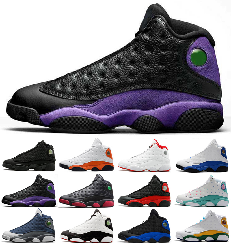 

13s Basketball Shoes Mens Womens Jumpman 13 Court Purple Reverse Bred Obsidian Hyper Royal Starfish Flint Playground He got game Trainers Sports Sneakers, As photo 3