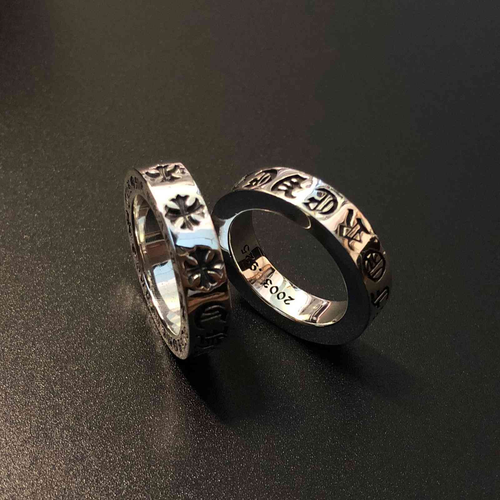 

S925 silver forever ring fashion classic cross ring couple ring