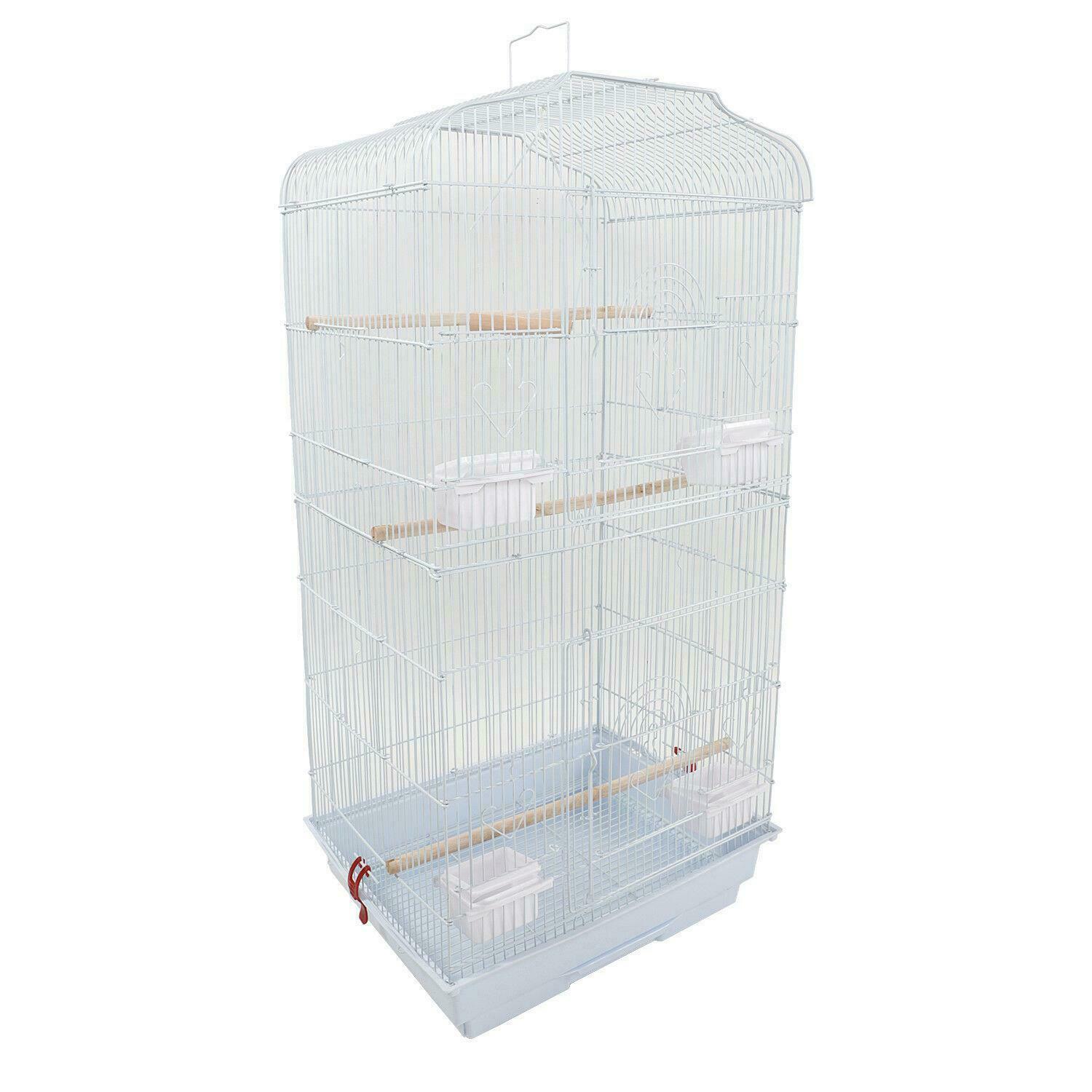 

37" Bird Parrot Cage Canary Parakeet Cockatiel Finch Cage 2 Colors