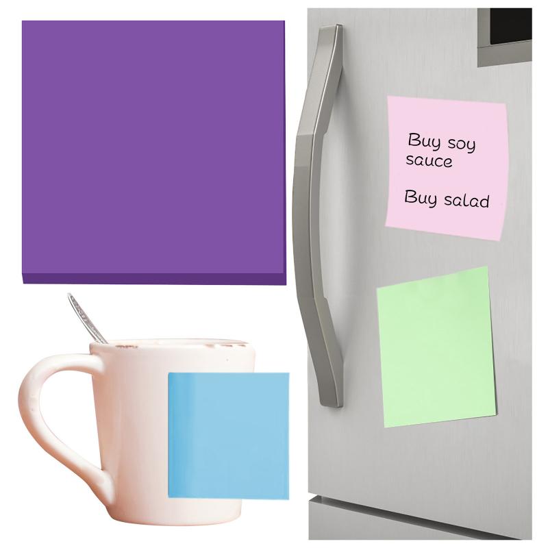 100pcs Chic Leaf Sticky Notes Memo Pad Self-Adhesive Sticky Notes Bookmark UK 