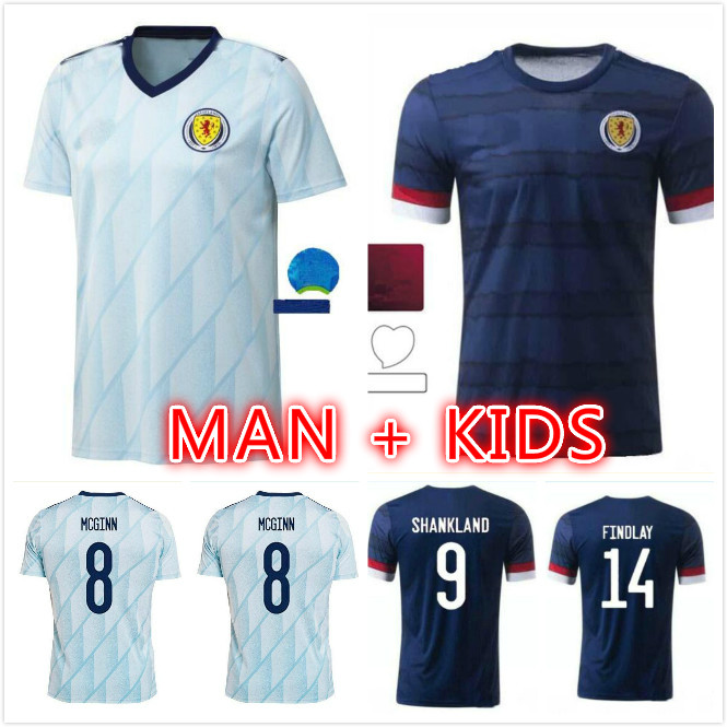 

Scotland soccer jerseys 2021 ROBERTSON MCTOMINAY football shirt set CHRISTIE McGREGOR MCGINN DYKES Men Kids home away uniform camis
