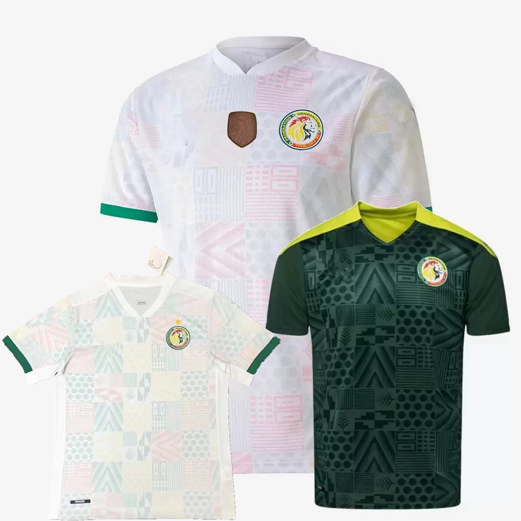 

2021 2022 2023 Senegal Soccer Jerseys 1 stars national team MANE MENDY SARR GUEYE KOULIBALY home away 20 21 22 23 football shirts S-2XL, Home+chest