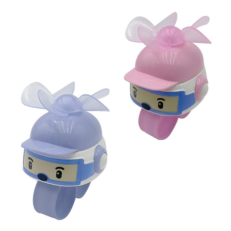 

Pcs Mini Watch Fan Air Conditioning USB Electric Lazy Fan, Purple & Pink Fans
