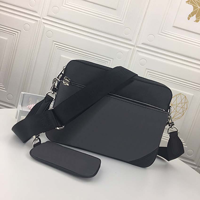 

Man Messenger shoulder bags wallet Luxurys Designers Bags mens three piece satchel 5320 small postman bag size:25*18*4cm/25*13.5*2cm/12.5*7*1cm, Black flower
