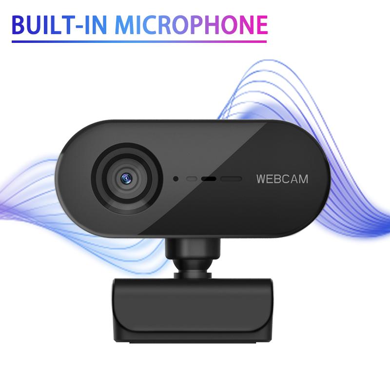 

Webcam HD Computer PC WebCamera Built In Microphone 360 Rotatable Cameras For Live Video Conference Work Online Education Webcams