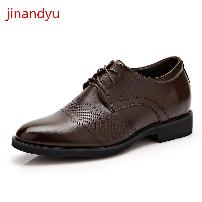 

Black Brown Man Shoes High Quality Mens Formal Dress Classic Elegant Italian Leather Business Footwear