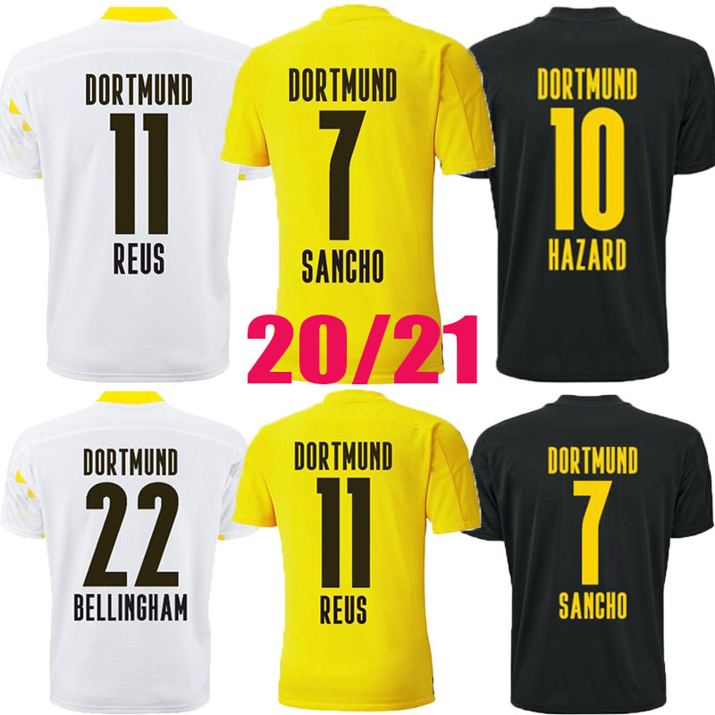 

top HAALAND REUS Borussia 20 21 dortmund Adult soccer jersey 2021 football shirts BELLINGHAM SANCHO HUMMELS BRANDT maillot de foot, Black