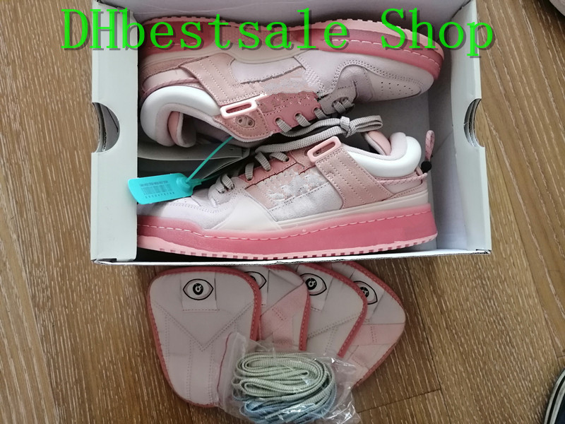 

Bad Bunny Forum Buckle Low Shoes The First Cafe Skates Trainers for Men Womens Sneakers EI Ojo Easter Egg running Sports Pink by DHbestsale