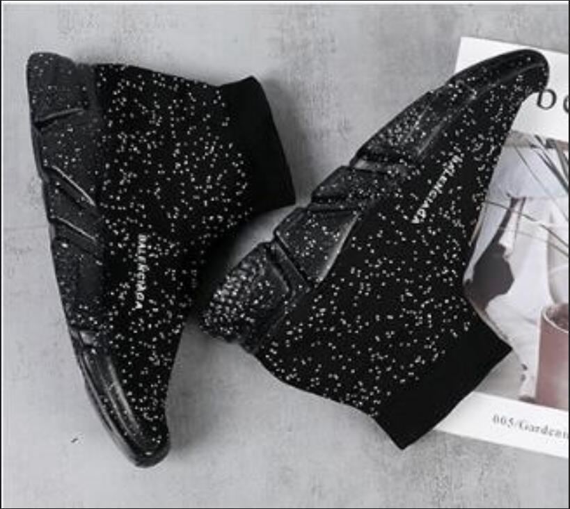 

a4 Designer Shoes Casual of triple Speed Trainer black white red Flat Fashion mens womens Socks Sneakers fashion Platform