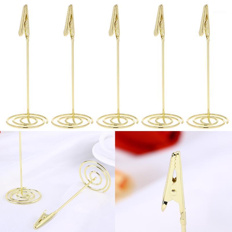 

Party Decoration 11.5cm Table Number Holders Creative Po Holder Stands Place Paper Menu Clips For Wedding (Gold)