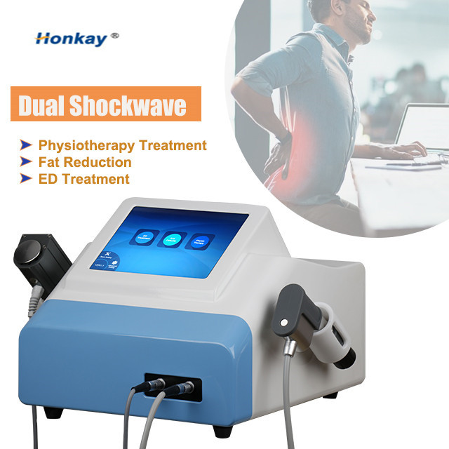 

Portable 2 in 1 pneumatic shock wave therapy machine electromagnetic extracorporeal shockwave