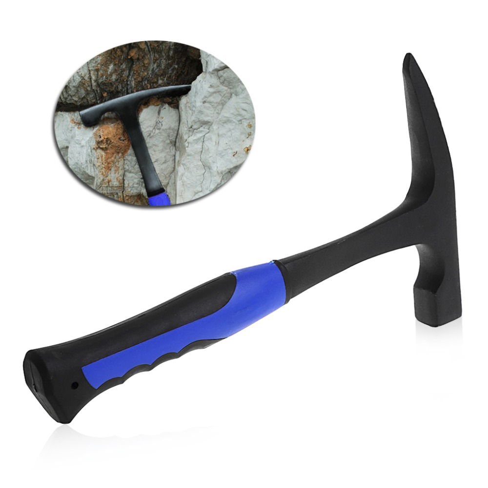 

Rock Pick With Pointed Tip Rock Protection Shock Reduction Grip Geological Stratigraphic Exploration Hammer Hand Tools