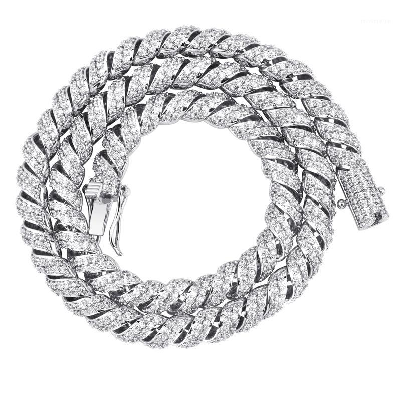 

Arrival 10mm Gold Silver Color Plated Iced Out Cubic Zircon Cuban Links Men's Necklace