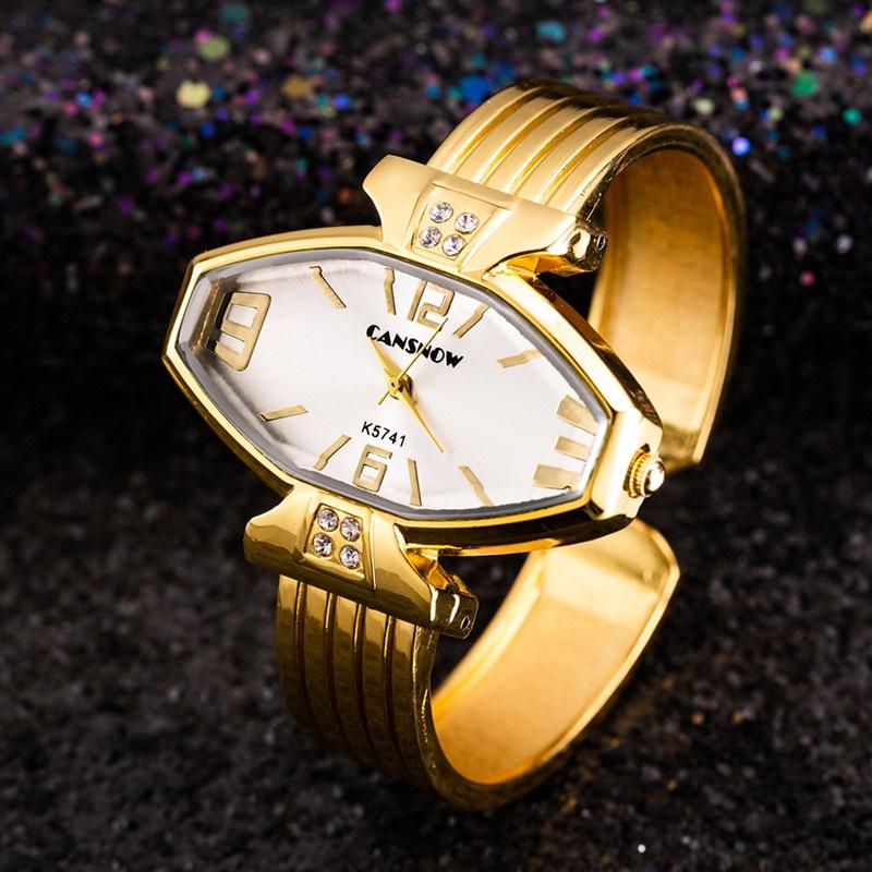 

Wristwatches Women's Bracelet Quartz Watch Stainless Steel Wristband Polygonal Dial Evening Dress Business Lady Send Girl Gift Clock, Bronze