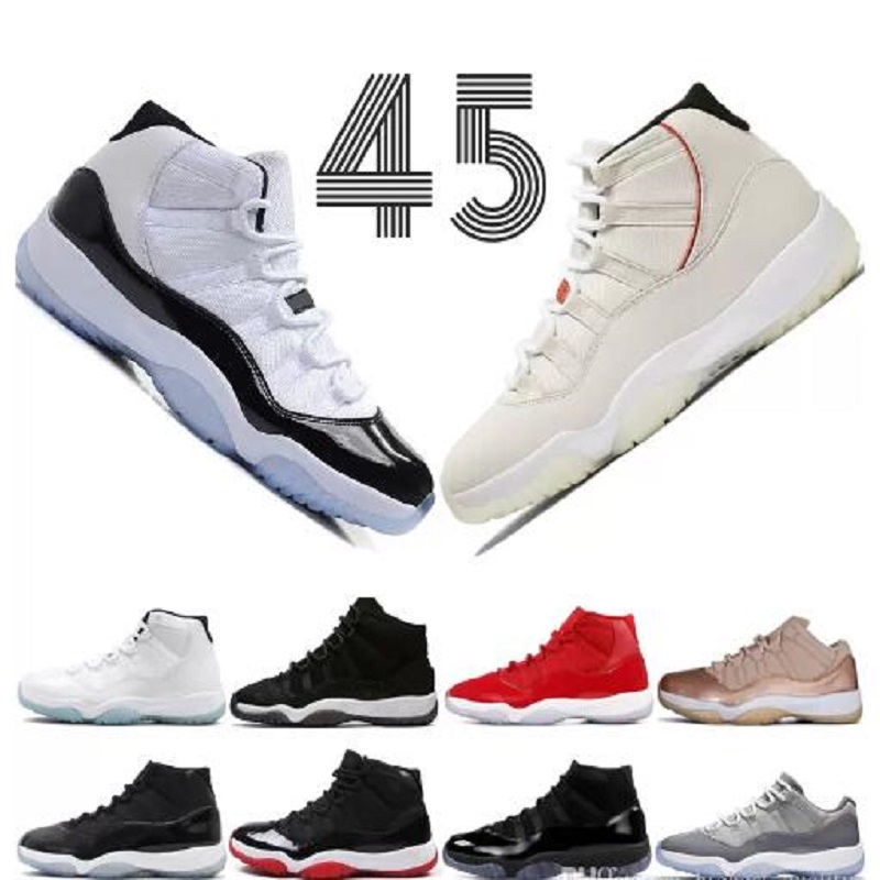 

Top Jumpman 11 Basketball Shoes Cool Grey 11s Bright Citrus Low Legend Blue 23 Concord 45 Orange Trance Metallic Silver High Bred GS Heiress Sports Sneakers, # 25