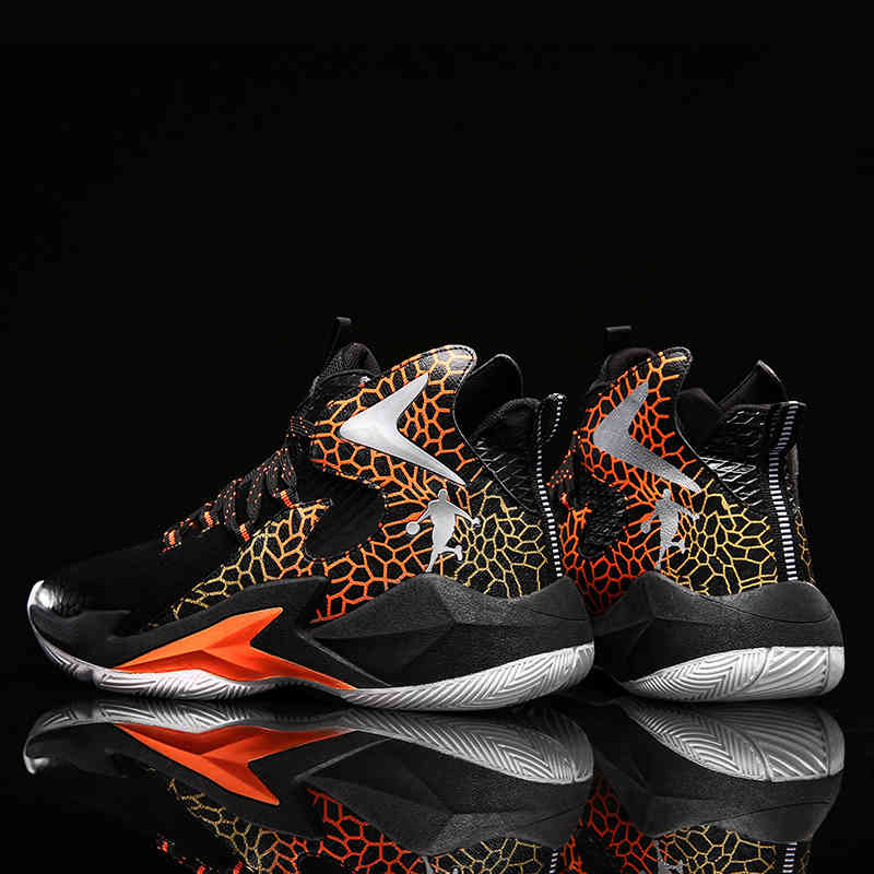 

Basketball Shoes Comfortable High Top Sneakers Ankle Boots Men Non-Slip Breathable Outdoor Sport Basketable 4687, Black