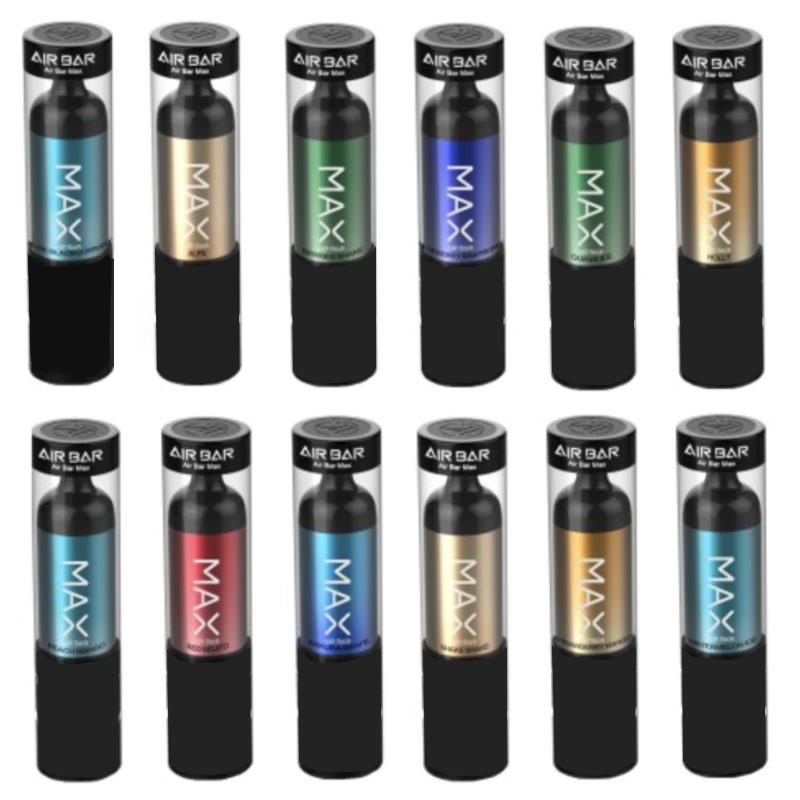 

Wholesale Air Bar Max Disposable Device Pods E Cigarettes 2000Puffs Airbar 1250mAh Vape Cartridges Prefilled 6.5ml Starter Kits 12 Colors Va
