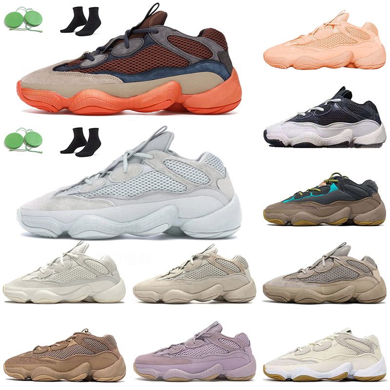 

Wholesale 2021 High Quality Kanye 500 Men Women Running Shoes Salt EUR 46 Enflame Bone White Stone Sports Sneakers Trainers