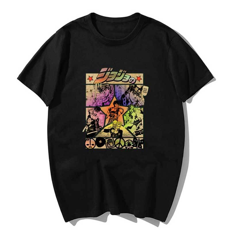 

Men's T-Shirts Jojo adventure bizarre jojo page s t-shirt of kawaii men tops graphic karate cartoons t unissex harajuku male, 033