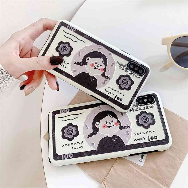 

Little girl banknote apple 11pro case XS max XR iphonex / Huawei oppovivo