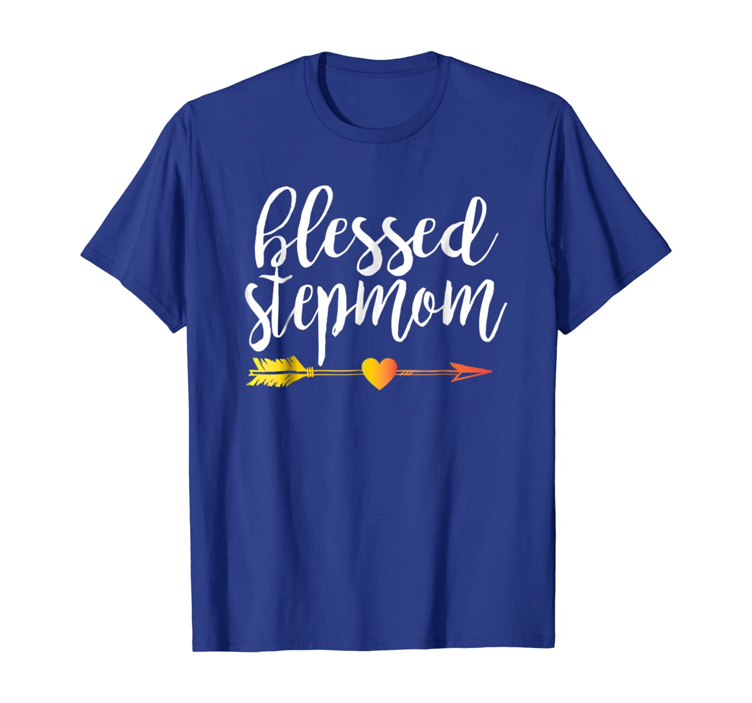 

blessed stepmom shirt cute gold arrow, White;black