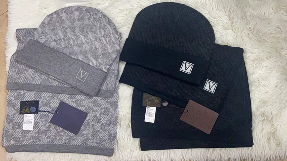 

Femmes Scadroet Set New Fashion High Quality Men And Women Hat Scarfs Sets Warm Hats Scarves Accessories Knitting scarf keep warm