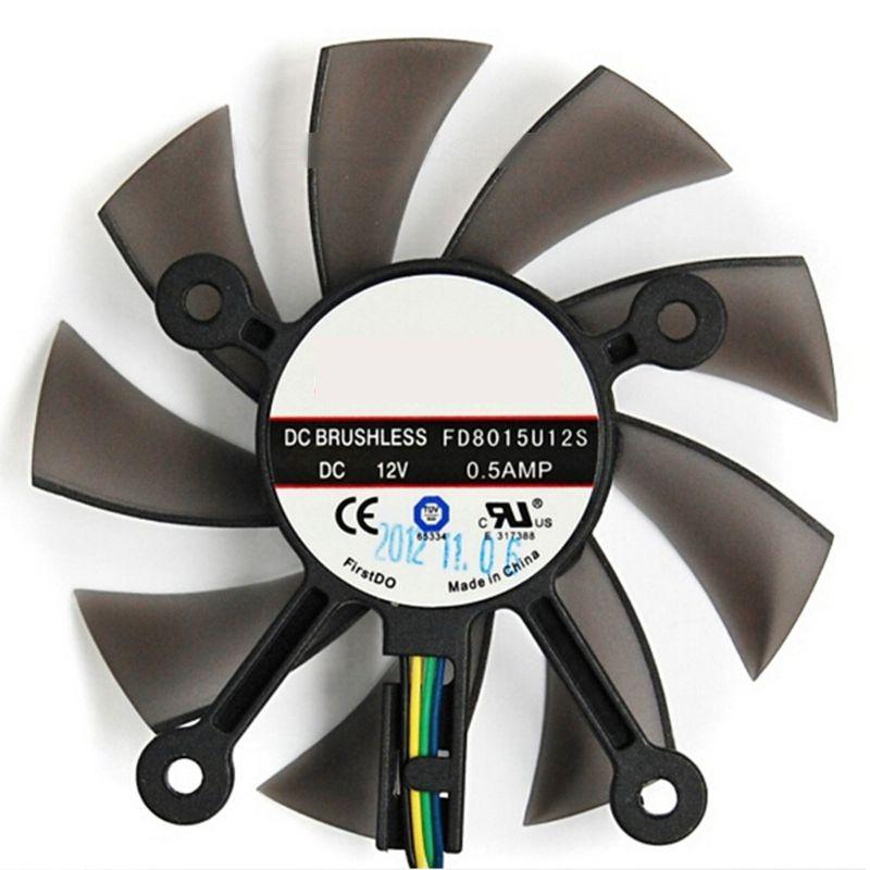 

FD8015U12S DC12V 0.5AMP 4PIN Cooler Fan For Asus GTX 560 GTX550Ti HD7850 Graphics Video Card Cooling Fans & Coolings