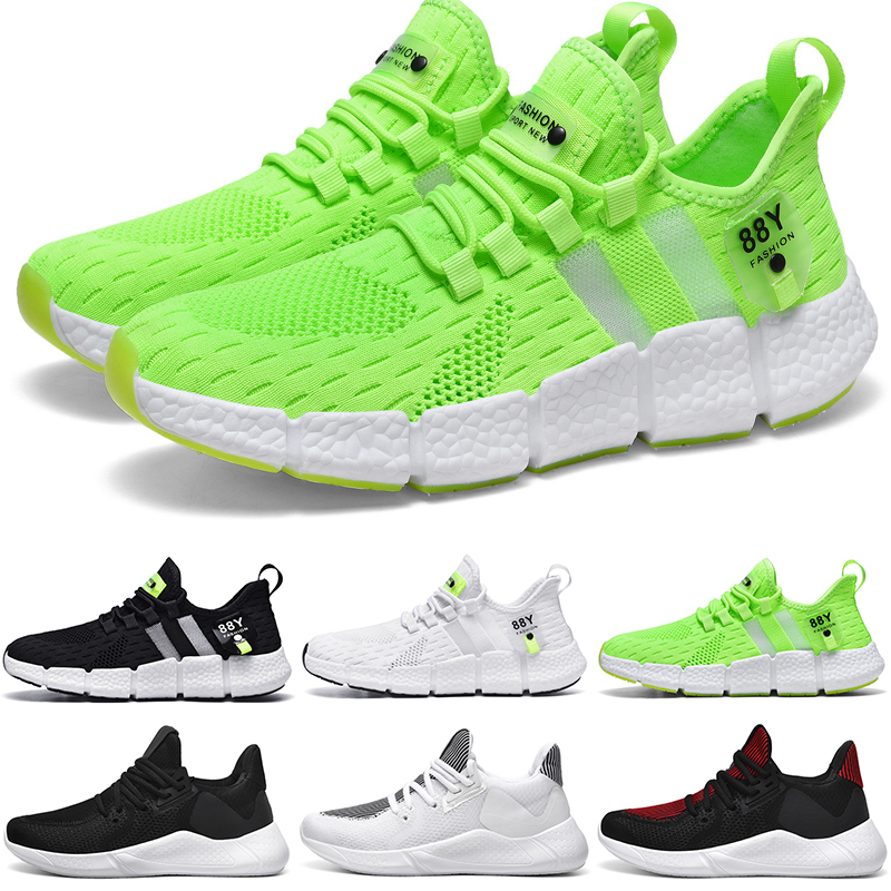 Chaussures de course pour hommes, baskets de sport d'extérieur de styliste, vertes, souples, pour jogging, marche, tennis, chaussures de sport po