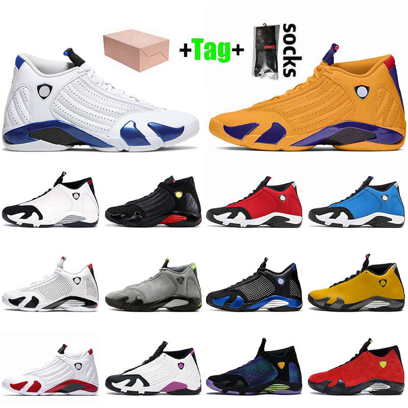 

Hot Selling Hyper Royal Jumpman 14 University Gold 14s Mens Basketball Shoes Gym Red Black Toe Candy Cane LAST SHOT Sneakers Trainers, #1 hyper royal 40-47