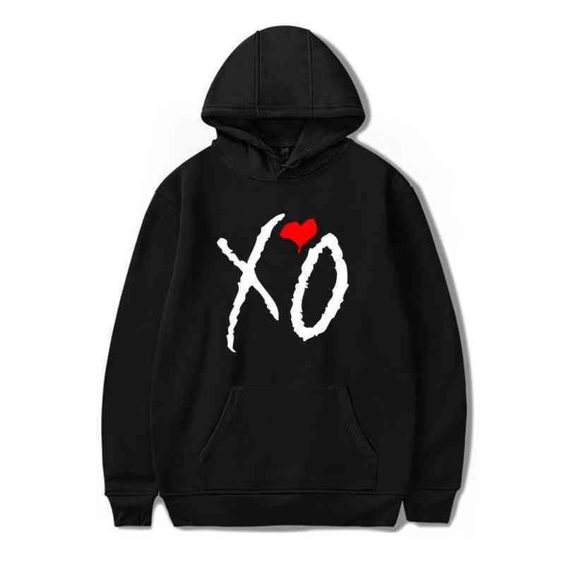 

Hip hop happy cross mirror hot selling sweater XO pattern printing Hoodie digital