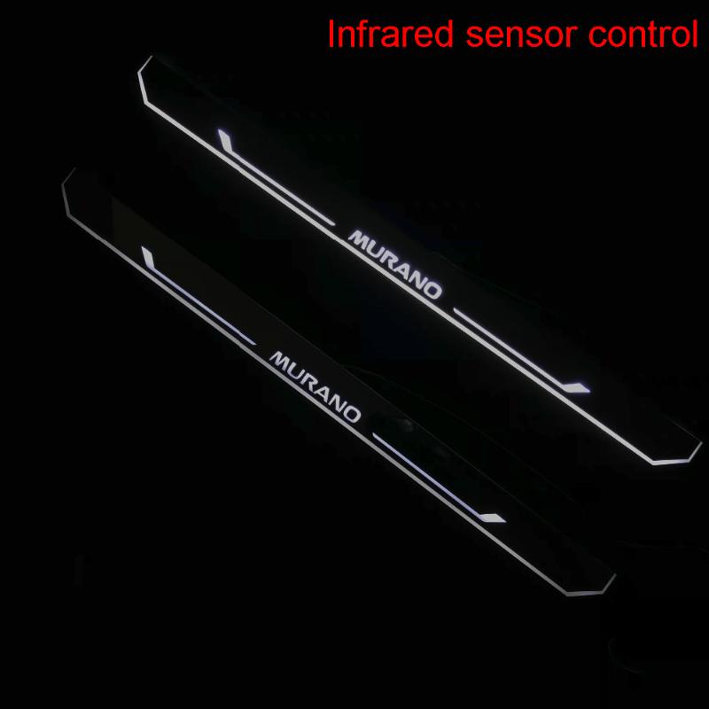 

Infrared Sensor Control Led Door Sill Plate Strip Welcome Light Threshold Guard Protectors For Murano Interior&External Lights