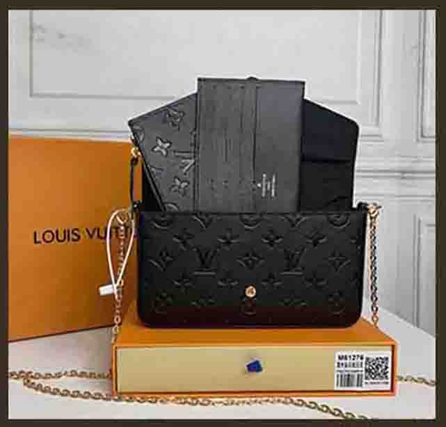 

High Quality Handbag 3 Piece Set Shoulder Bags Women Evening Bag Purse Tote Female Cosmetic Messenger bags GGLVLouisbags VUTTON