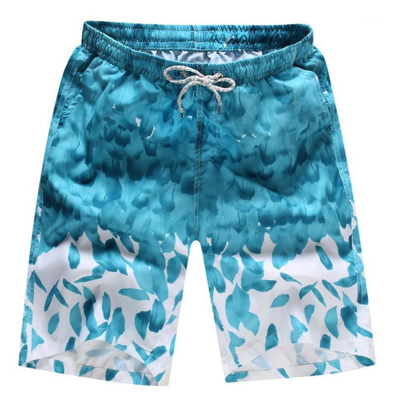 

Men's Shorts Fashion Swim Beach Cropped Drawstring Floral Printed Casual Loose Comfortable Breathable Men, As picture 2