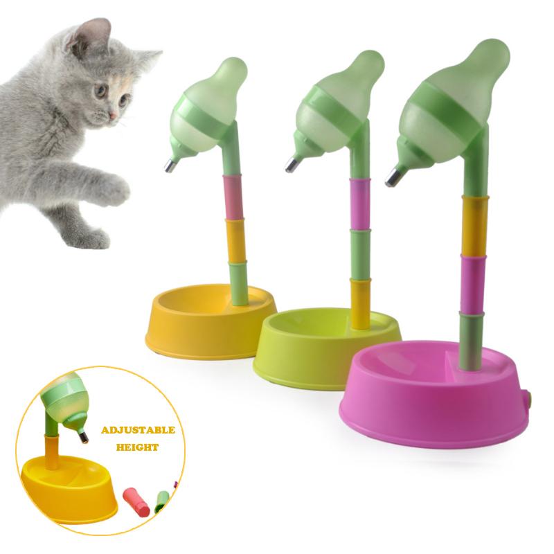 

Cat Bowls & Feeders Pet Dual Purpose Water Bottle Dog Vertical Automatic Waterer Large Capacity Non Slip Drinking Supplies Comedero Gato