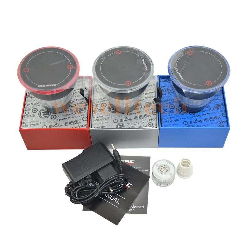 

Silver Blue Red Square E Head Ehead Ehose Mini Shisha Cartridges Refillable Ehookah Disposaable Hookahs 2400mAh 8ml Carts Vaporizer DHL Free