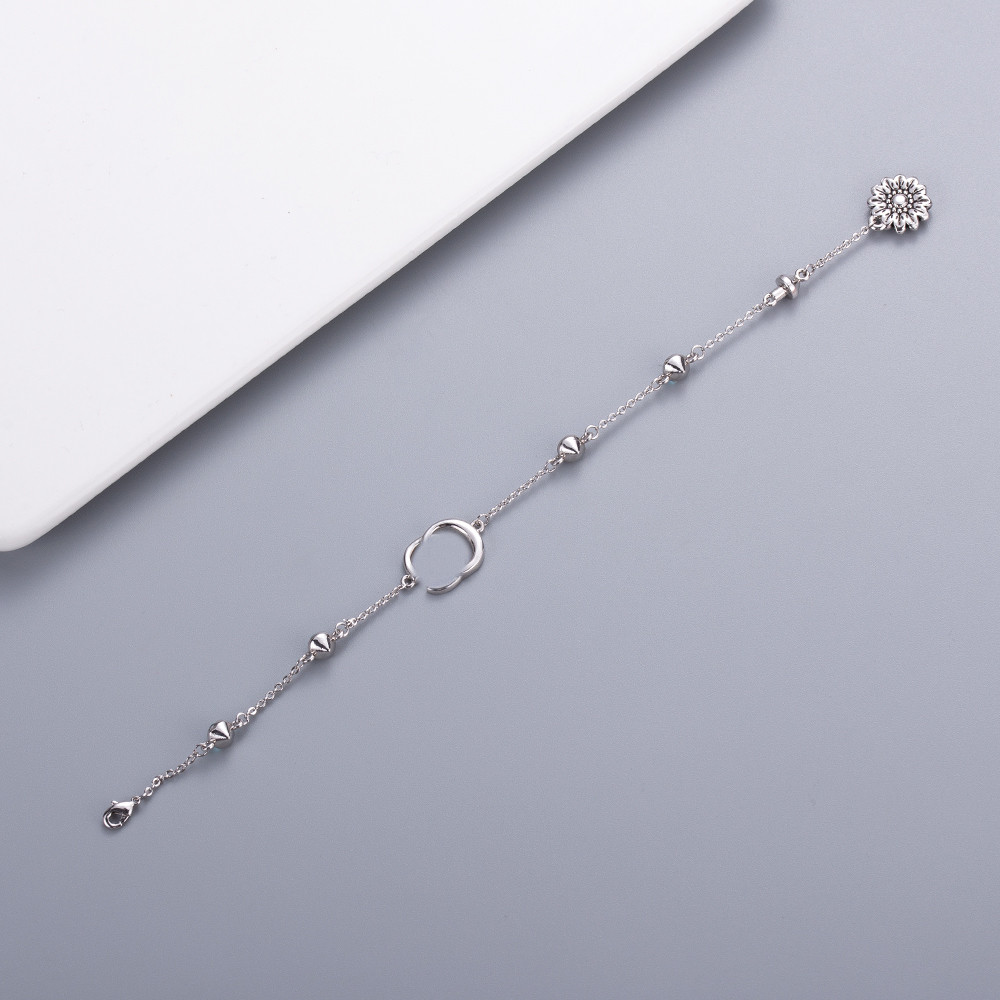 

Best Style Bracelet Fashion Charm Bracelet Top Quality Silver Plated Bracelet for Woman Fashion Jewelry Supply, Golden;silver