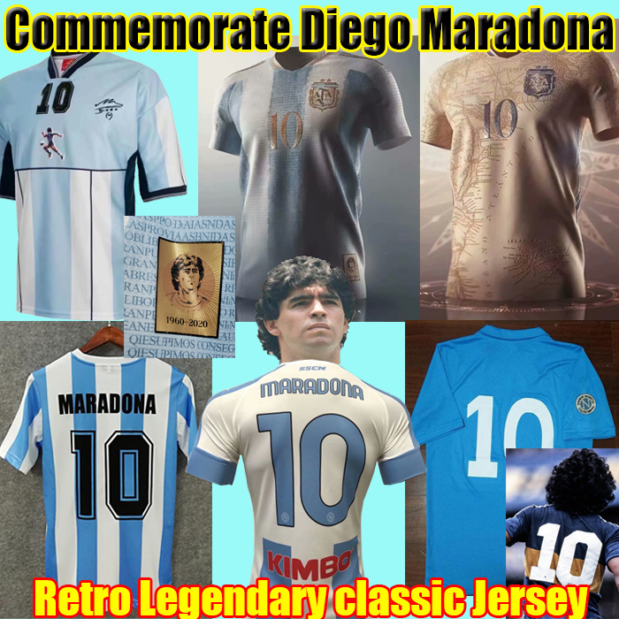 

Retro Diego Maradona Argentina Commemorate Soccer Jersey 1978 1986 1987 Napoli 1981 Boca juniors Vintage Classic football Shirt Kids Kit Uniform camiseta maillot, 87-88 napoli home