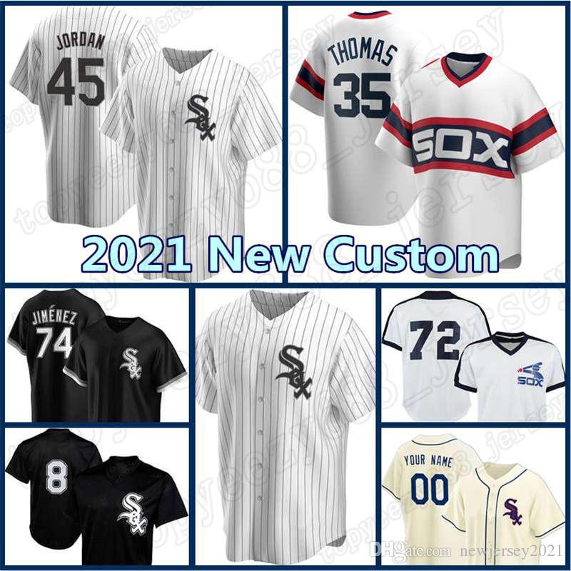 

Chicago Jersey 74 Eloy Jimenez White Sox Luis Robert Yoan Moncada Jose Abreu Baseball Bo Jackson Lucas Giolito Liam Hendriks Nick Madrigal, Blue;black