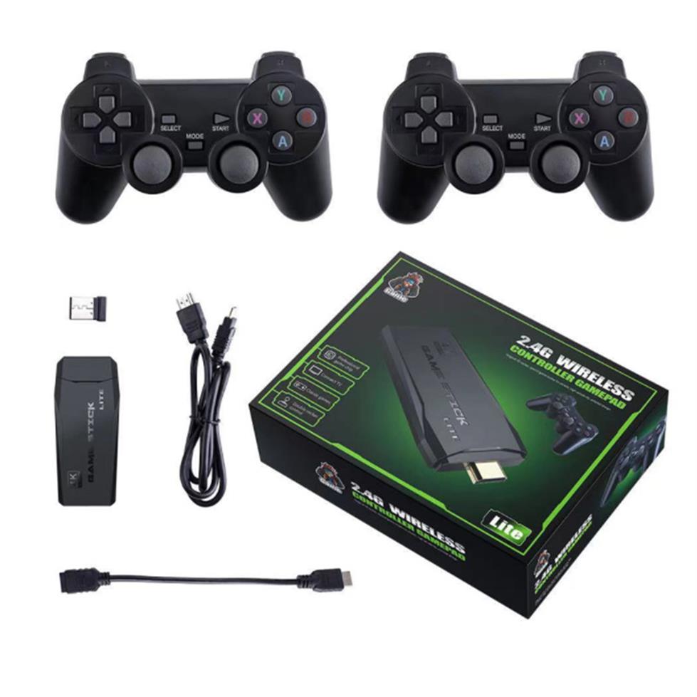 

M8 4K USB Game Stick 2.4G Wireless Console Nostalgic Host 3550 10000 Built In Games 32G 64G Mini Retro Compatible Dual Gamepad Con296x