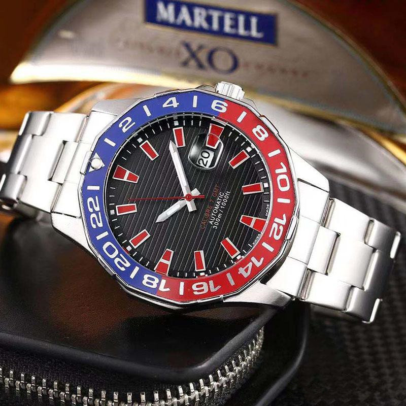 

2021 new style 40mm round leather quartz fashion mens watches auto date men dress designer watch wholesale male gifts wristwatch relogios