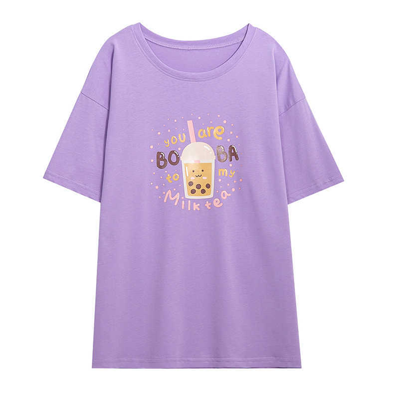 

Plus Size 5XL 4 Colors Summer Cotton T Shirt Women Style Print Tee Shirt Female Short Sleeve Top Tees O-Neck T-shirt Women 210604, Black